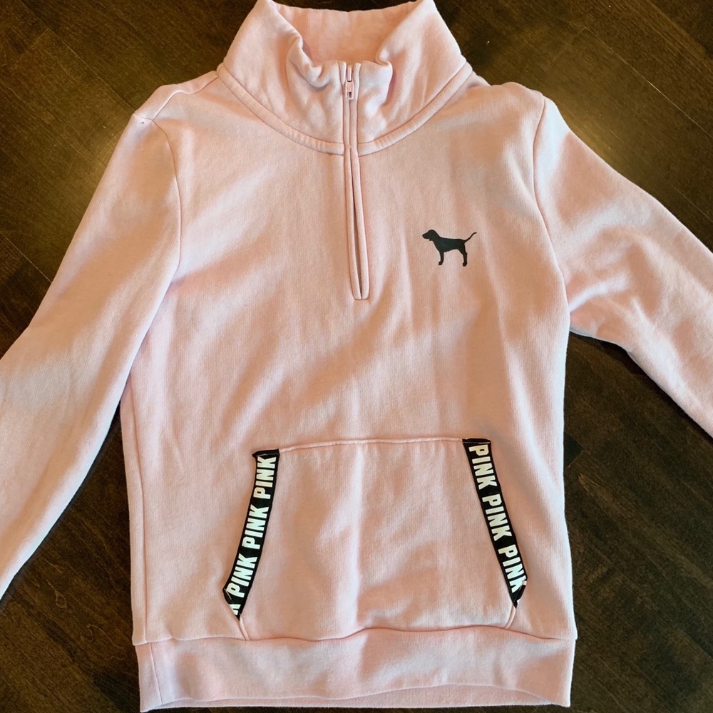Victoria Secret Pink quarter zip sweatshirt
